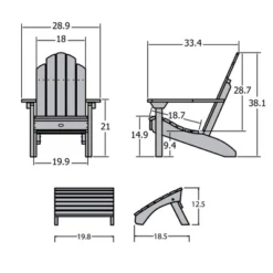 Westport 2pc Folding Adirondack Chair With Ottoman - Highwood 16 Westport 2pc Folding Adirondack Chair With Ottoman - Highwood -Garden Furniture Store GUEST efc5c740 9fcf 4524 8126 9a3b496fe9e7