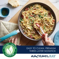 Rachael Ray Cook + Create Aluminum Nonstick Frying Pan 12.5" Agave Blue -Garden Furniture Store GUEST f0594912 8156 457d 8458 55d7114c1eeb