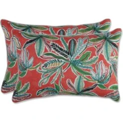 Set Of 2 Outdoor/Indoor Over-Sized Rectangular Throw Pillow Sunny Daze - Pillow Perfect -Garden Furniture Store GUEST f065595b db36 4b2b 8267 f6de2ba94d02