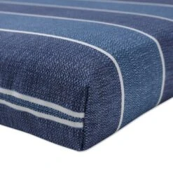 Wickenburg 2-Piece Squared Edge Seat Cushion Set - Blue - Pillow Perfect