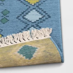 7'x10' Bright Moroccan Rectangular Woven Outdoor Area Rug Indigo - Opalhouse™ -Garden Furniture Store GUEST f1512d73 cd59 4071 a29a efd457754733