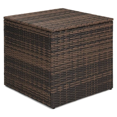 6pc Wicker Outdoor Conversation Set With Cushions - Orange - EDYO LIVING 12 6pc Wicker Outdoor Conversation Set With Cushions - Orange - EDYO LIVING - Image 12