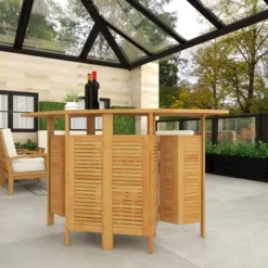 Patio Bar Table Teak - Olivia & May -Garden Furniture Store GUEST f3187992 07f1 4e24 a5a0 f53ead709684