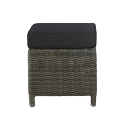 Asti Wicker Outdoor 15" Square Ottomans With Cushions - Gray - Alaterre Furniture -Garden Furniture Store GUEST f3a12308 29c0 4b47 a29c c085d7d2c56c