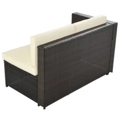 9pc Wicker Patio Sectional Seating Set With Cushions - Beige - GODEER -Garden Furniture Store GUEST f3d3ddbb 038f 4c63 a64e c50c23d8b8b1