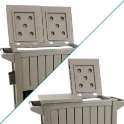 Sunnydaze Decor Sunnydaze Rolling Patio Serving Cart With Prep Table, Cooler And Storage -Garden Furniture Store GUEST f4e33704 a02d 4db8 ac63 3b9c90badcec