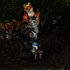 15" Polyresin Solar Nature Pals Statue With Butterflies And LED Lights - Alpine Corporation -Garden Furniture Store GUEST f51756ef 0f55 43c8 a2e6 51c8db6ddbe4