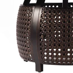 5pc Set With 44" Round Outdoor Aluminum Fire Table & Four Swivel Rocking Chairs & Wind Blocker Lid - Oakland Living -Garden Furniture Store GUEST f79d456b 8f03 4dfe a34b 7d6dc3cb2f63