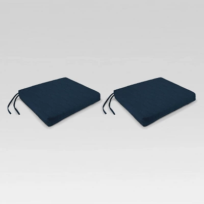 19" X 17" 2pk Outdoor Square Seat Pads - Jordan Manufacturing 6 19" X 17" 2pk Outdoor Square Seat Pads - Jordan Manufacturing - Image 6