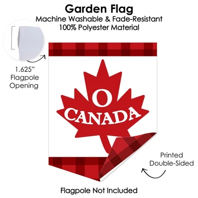 Big Dot Of Happiness Canada Day - Outdoor Home Decorations - Double-Sided Canadian Party Garden Flag - 12 X 15.25 Inches 2 Big Dot Of Happiness Canada Day - Outdoor Home Decorations - Double-Sided Canadian Party Garden Flag - 12 X 15.25 Inches - Image 2