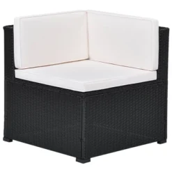 10pc Wicker Patio Sectional Seating Set With Cushion - Black/Beige - GODEER -Garden Furniture Store GUEST f86171c2 8066 466b a0ef a49f14a3f4b9 1