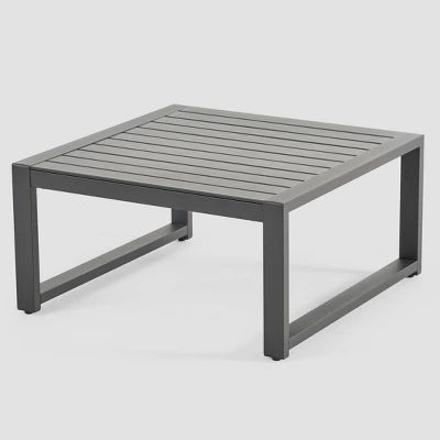 Navan 12pc Aluminum Sectional Sofa Seating Set Black/Dark Gray - Christopher Knight Home 6 Navan 12pc Aluminum Sectional Sofa Seating Set Black/Dark Gray - Christopher Knight Home - Image 6