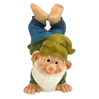 Design Toscano Handstand Henry The Garden Gnome Statue 2 Design Toscano Handstand Henry The Garden Gnome Statue - Image 2