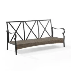 Dahlia Outdoor Steel Sofa Taupe/Matte Black - Crosley 16 Dahlia Outdoor Steel Sofa Taupe/Matte Black - Crosley -Garden Furniture Store GUEST f895d8bc 00b7 4c56 b8f7 4f667d0f2ad8