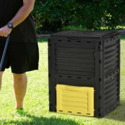 Outsunny Garden Compost Bin 80 Gallon Outdoor Large Capacity Composter Fast Create Fertile Soil Aerating Box, Easy Assembly 11 Outsunny Garden Compost Bin 80 Gallon Outdoor Large Capacity Composter Fast Create Fertile Soil Aerating Box, Easy Assembly -Garden Furniture Store GUEST f89ccc02 c14d 4d9f a486 7dbec199a854