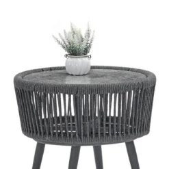 3pc Outdoor Wicker Conversation Set With Cushions - Dark Gray - GODEER -Garden Furniture Store GUEST f8cb9f13 739c 4634 8de0 ead4ce2110a5