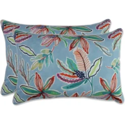 Set Of 2 Outdoor/Indoor Over-Sized Rectangular Throw Pillow Sunny Daze - Pillow Perfect -Garden Furniture Store GUEST f938dc20 9a91 4d90 95c1 34131f135ecb