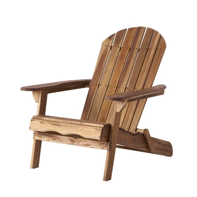 Hanlee Set Of 2 Folding Wood Adirondack Chair - Christopher Knight Home 2 Hanlee Set Of 2 Folding Wood Adirondack Chair - Christopher Knight Home - Image 2