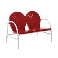 Griffith Outdoor Loveseat - Bright Red - Crosley -Garden Furniture Store GUEST fc32dc8b c12b 4aa5 ac9a 7940f6a74831