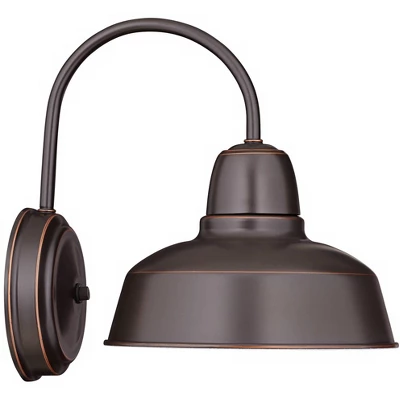 John Timberland Rustic Farmhouse Outdoor Wall Light Fixture Urban Barn Oil Rubbed Bronze Steel 13" For Exterior House Porch Patio 4 John Timberland Rustic Farmhouse Outdoor Wall Light Fixture Urban Barn Oil Rubbed Bronze Steel 13" For Exterior House Porch Patio - Image 4
