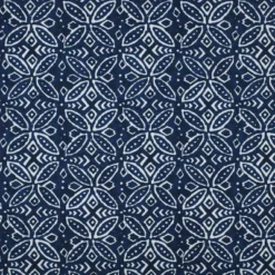 2pk Merida Indigo Squared Corners Outdoor Seat Cushions Blue - Pillow Perfect