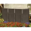 44" Resin Wicker Screen Enclosure Java Brown - Suncast
