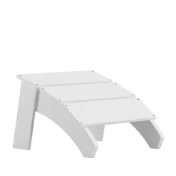 Merrick Lane Modern All-Weather Poly Resin Wood Adirondack Ottoman Foot Rest -Garden Furniture Store GUEST fd95f304 6259 474e ba30 69ff61890de1