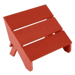 Italica 3pc Set With Modern Adirondack Chair, Side Table & Folding Ottoman - Rustic Red - Highwood -Garden Furniture Store GUEST fe59519c aee6 47c0 81af 2df284e8a6d2