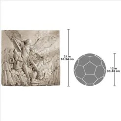 Design Toscano St. Michael The Archangel Sculptural Wall Frieze -Garden Furniture Store GUEST fe923ed9 a030 4566 9a47 db114f098f84
