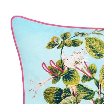 20" X 20" Leafy Floral Square Patio Throw Pillow - New York Botanical Garden 2 20" X 20" Leafy Floral Square Patio Throw Pillow - New York Botanical Garden - Image 2